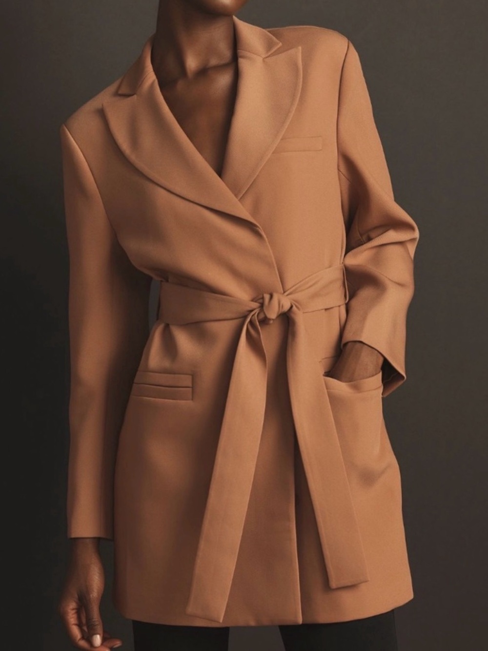 Anthropologie Mare Mare Classic Tie Blazer size L P